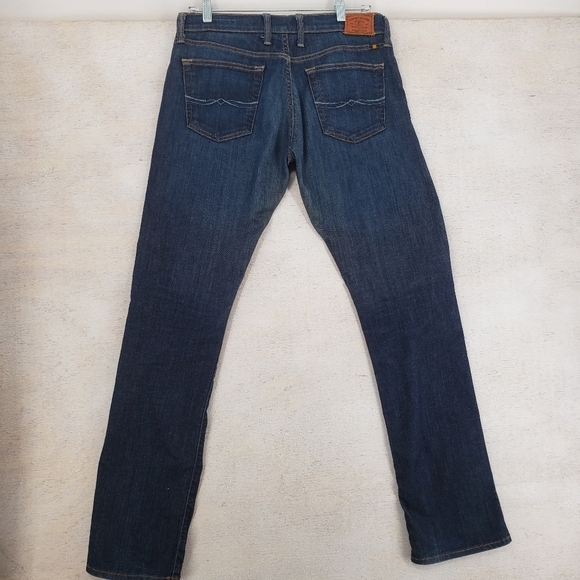 Lucky Brand Women US Size 4 Waist 27 Sienna Tomboy Straight dark blue jeans - Picture 3 of 12